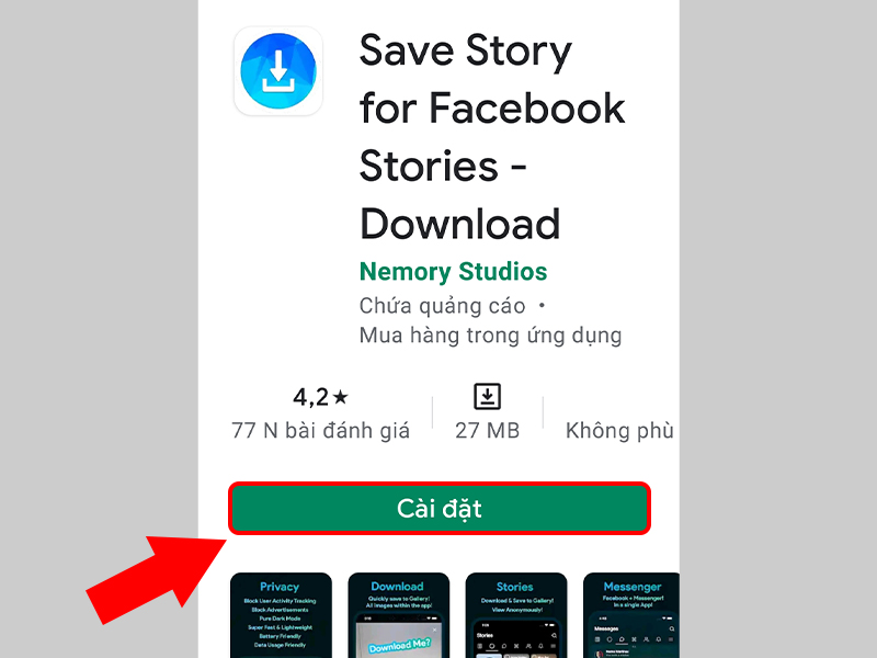 Tải ứng dụng Save Story For Facebook